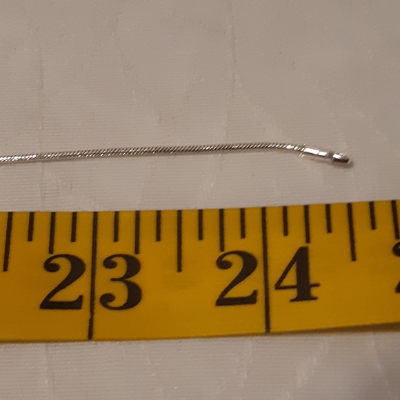 Moon Stone Necklace, Necklace Is Stamped 925, Pendant Is Not, Necklace Is 24.5"L - Picture 5 of 12